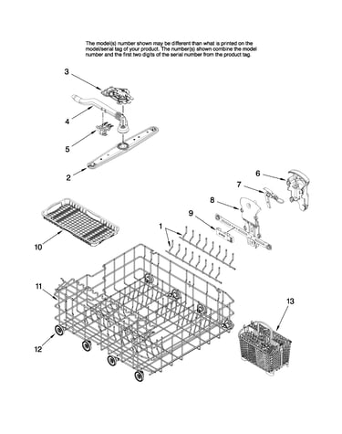 Lower rack parts