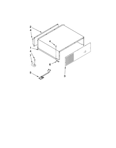 Top grille and unit cover parts