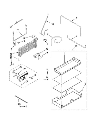 Lower unit and tube parts