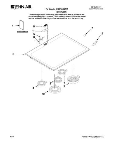 Cooktop parts