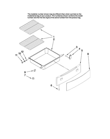 Drawer and rack parts