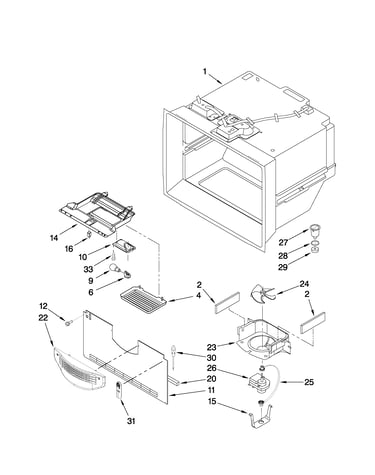 Freezer liner parts