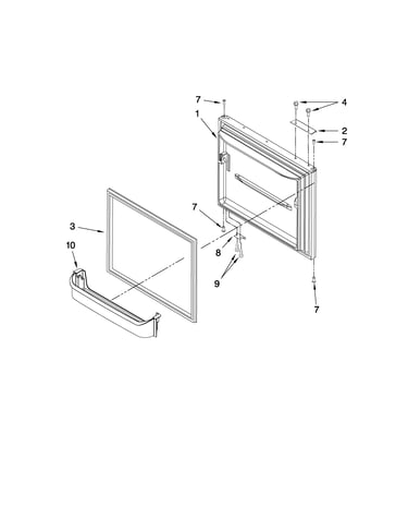 Freezer door parts