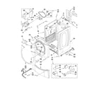 Maytag YMEDE300VF1 cabinet parts diagram