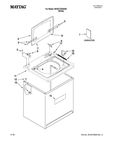 Top and cabinet parts