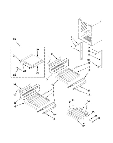 Shelf parts