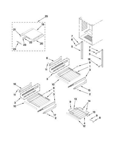Shelf parts
