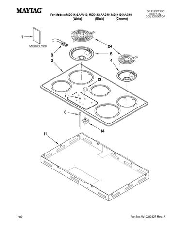 Cooktop parts