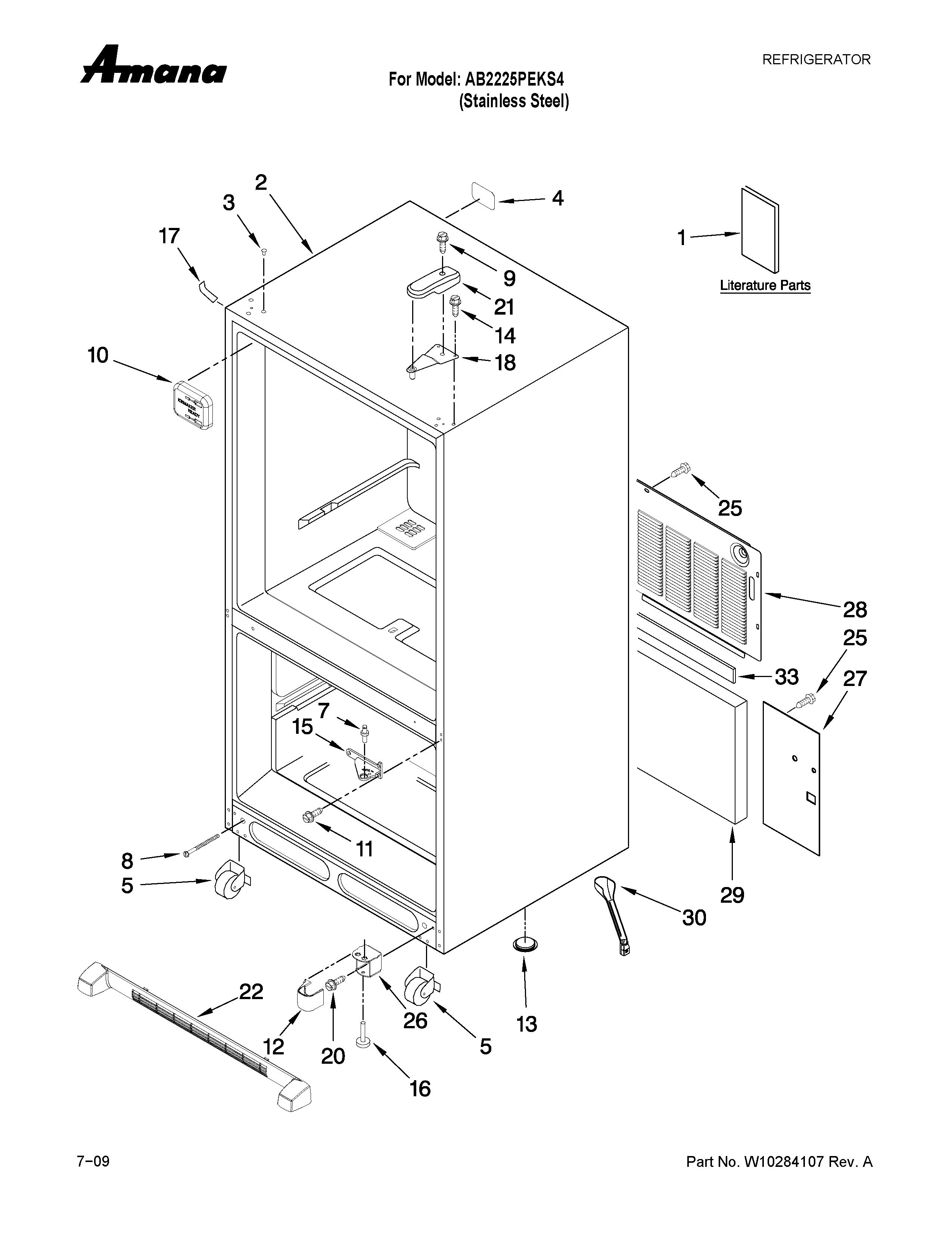 CABINET PARTS