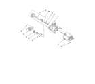 Amana ADB1000AWW0 pump and motor parts diagram