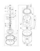 Agitator, basket and tub parts