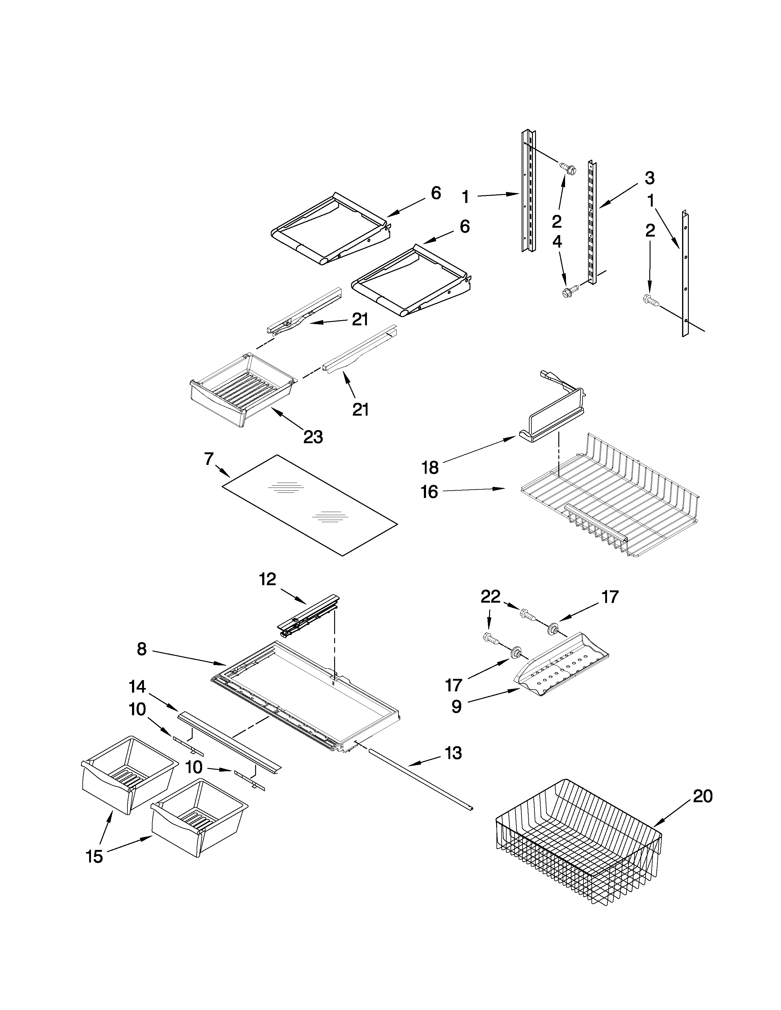 Shelf parts
