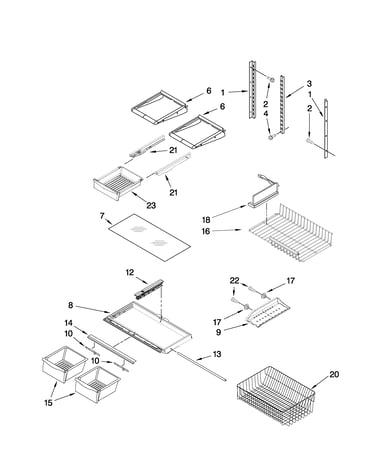 Shelf parts