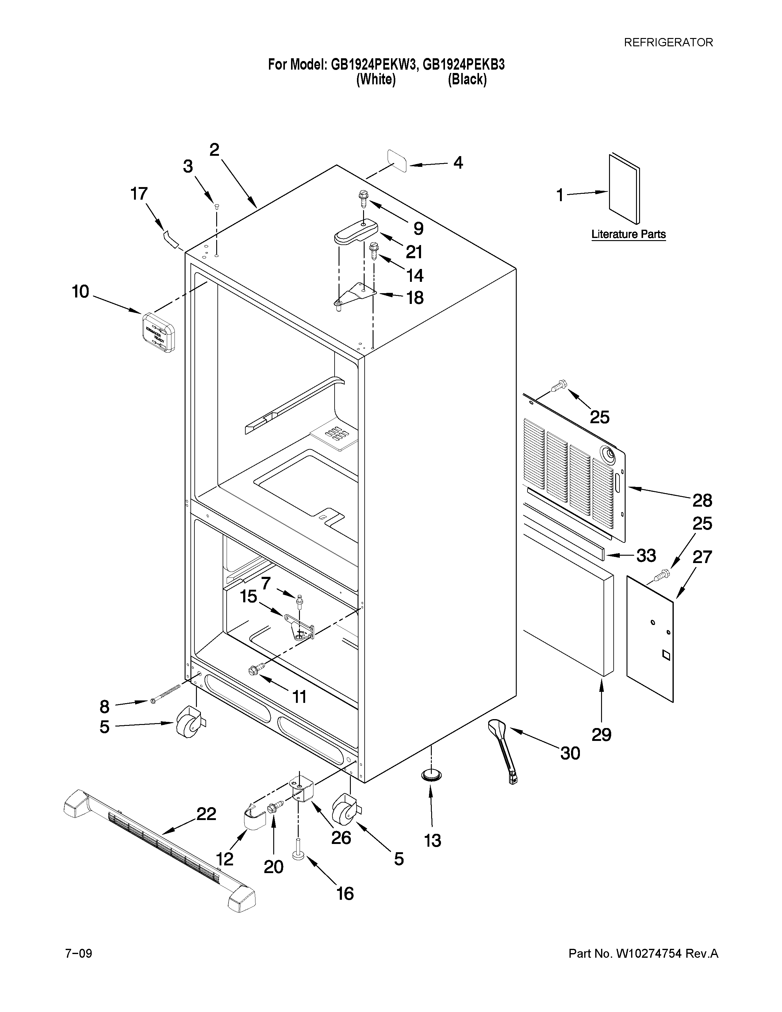 Cabinet parts