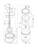 Agitator, basket and tub parts
