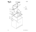 Whirlpool 3RLSQ8033SW2 top and cabinet parts diagram