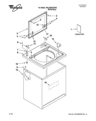 Top and cabinet parts