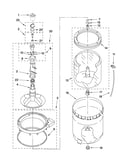 Agitator, basket and tub parts