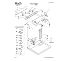 Whirlpool WGD5200VQ1 top and console parts diagram