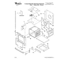 Whirlpool RBD307PVB02 lower oven parts diagram