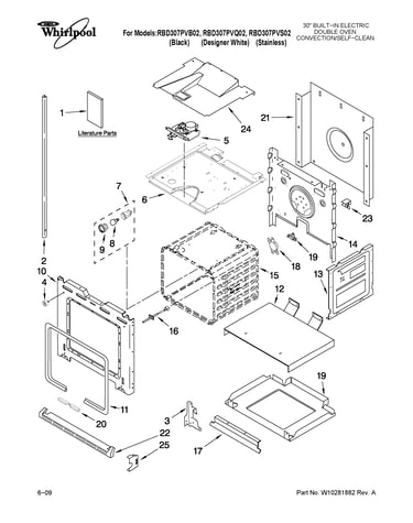 Lower oven parts