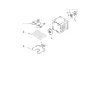 Whirlpool RBD307PVQ02 internal oven parts diagram