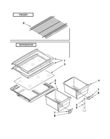 Shelf parts