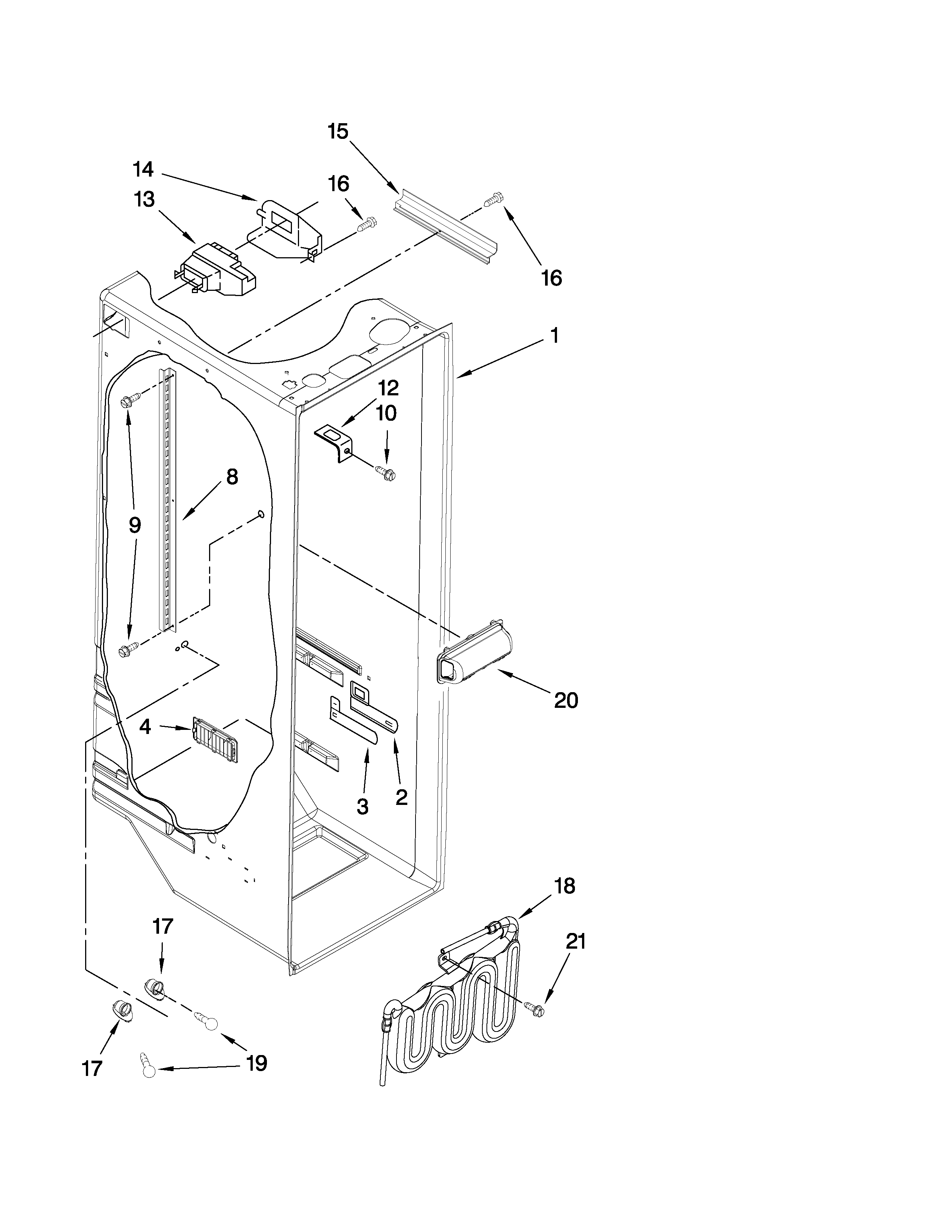 REFRIGERATOR LINER PARTS