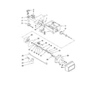 Whirlpool 6GD25DCXHW11 motor and ice container parts diagram