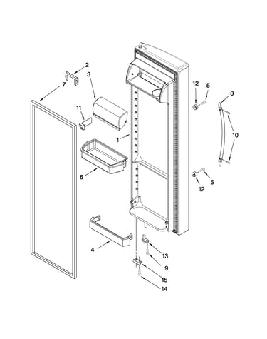 Refrigerator door parts