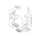 Ikea IX5HHEXWS02 shelf parts diagram