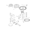 KitchenAid KHHC2090SSS1 rack and turntable parts diagram