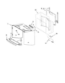 Cabinet and installation parts