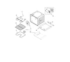 Whirlpool GBS309PVQ02 internal oven parts diagram