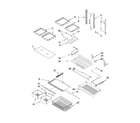 Maytag GB6525PEAS1 shelf parts diagram