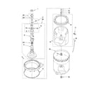 Maytag 3UMTW5755TW1 agitator, basket and tub parts diagram