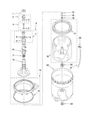 Agitator, basket and tub parts