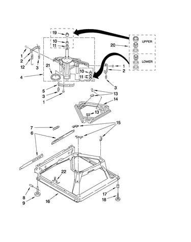 Machine base parts
