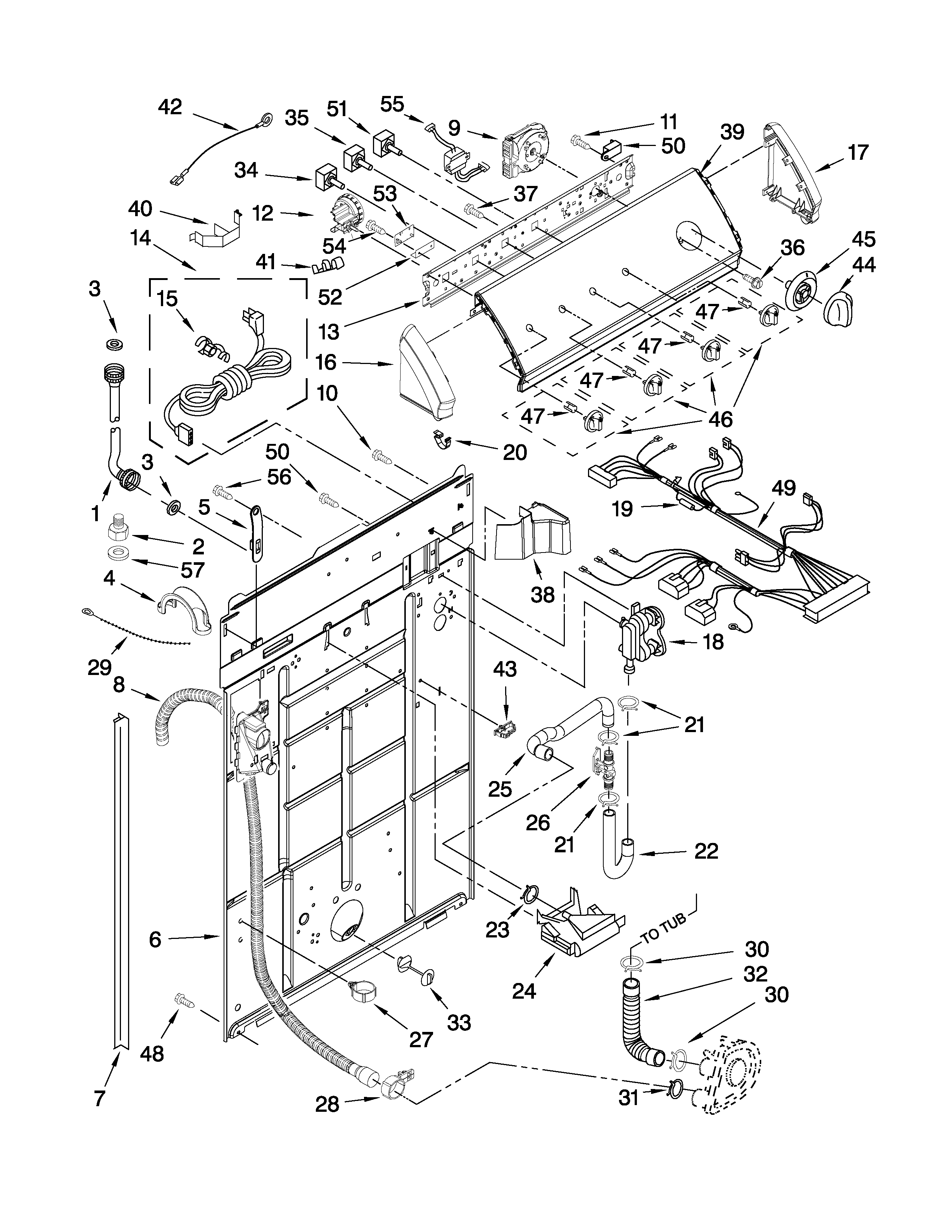 CONTROLS AND REAR PANEL PARTS