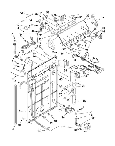 Controls and rear panel parts