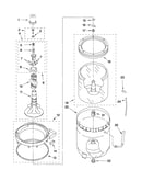 Agitator, basket and tub parts
