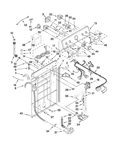Controls and rear panel parts