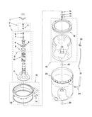 Agitator, basket and tub parts