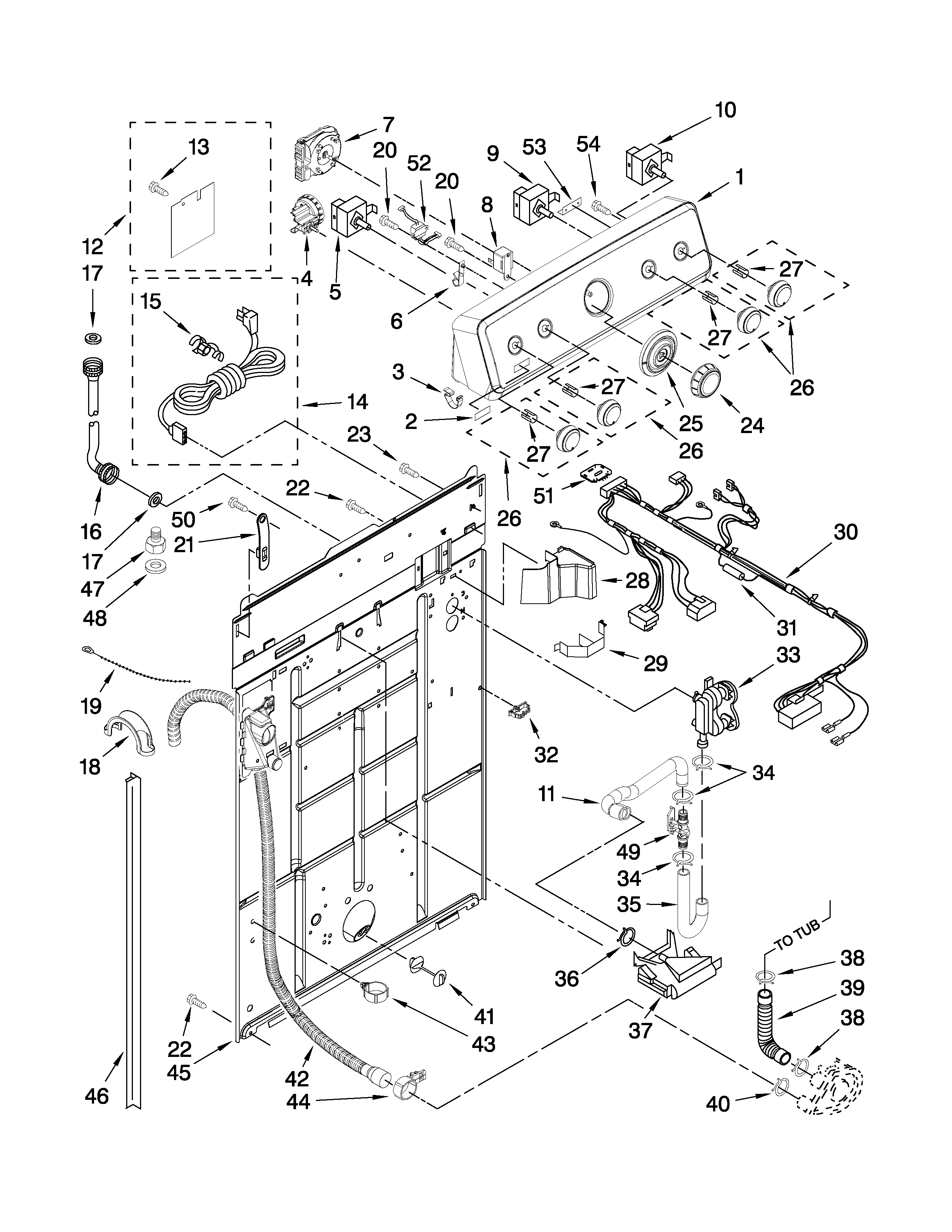 CONTROLS AND REAR PANEL PARTS