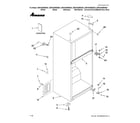 Amana A8RXNGMWN00 cabinet parts diagram