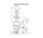 Magic Chef CDB1500AWW1 pump and motor parts diagram