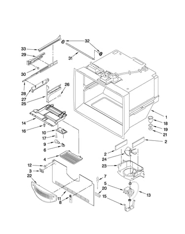 Freezer liner parts
