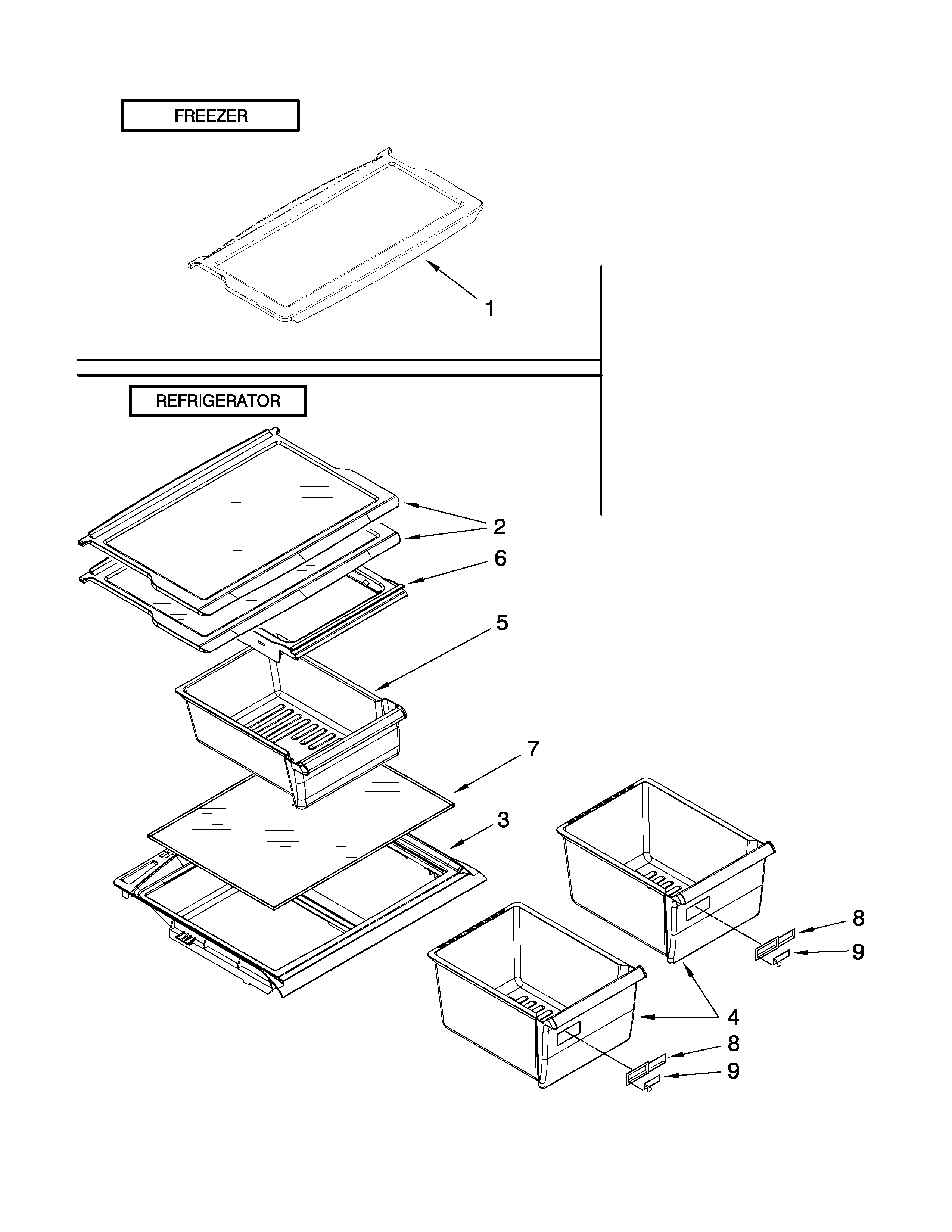 Shelf parts