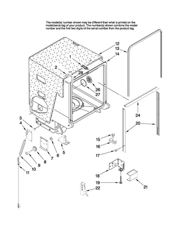 Tub and frame parts