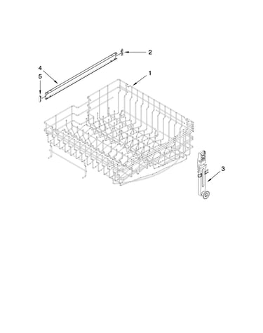 Upper rack and track parts